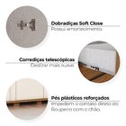 Guarda Roupa Casal 6 Portas Com Amortecimento 6 Gavetas, Cant