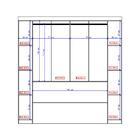 Guarda Roupa Casal 6 Portas Com Escrivaninha Vega Branco Com