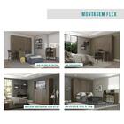 Guarda Roupa Casal 6 Portas Com Escrivaninha Vega Legno Com E