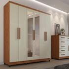 Guarda-roupa Casal 6 Portas Com Espelho 2 Gavetas Porto Imop