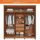 Guarda-roupa Casal 6 Portas Com Espelho 2 Gavetas Porto Imop