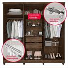 Guarda-roupa Casal 6 Portas Com Espelho 2 Gavetas Porto Imop