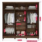 Guarda-roupa Casal 6 Portas Com Espelho 2 Gavetas Porto Imop