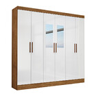 Guarda Roupa Casal 6 Portas Com Espelho 2 Gavetas Reis