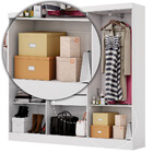 Guarda Roupa Casal 6 Portas Com Espelho 2 Gavetas Reis