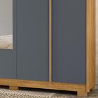 Guarda Roupa Casal 6 Portas Com Espelho 9860 Moval