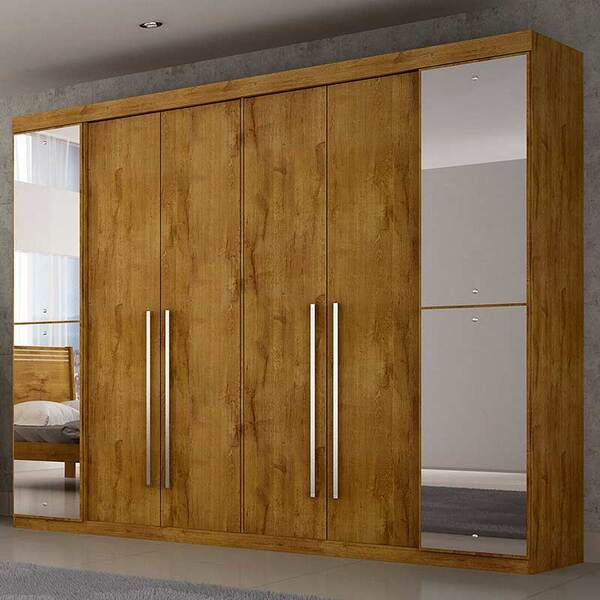 Guarda-roupa Casal 6 Portas Com Espelho Coliseu - Novo Horizo