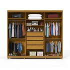 Guarda-roupa Casal 6 Portas Com Espelho Com Pés Absolut New 1