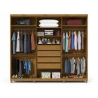 Guarda-roupa Casal 6 Portas Com Espelho Com Pés Absolut New M