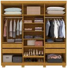 Guarda-roupa Casal 6 Portas Com Espelho Com Pés Imperatriz 10