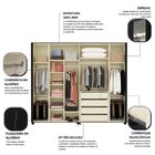 Guarda-roupa Casal 6 Portas Com Espelho Com Pés Innova 100% M