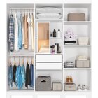 Guarda-roupa Casal 6 Portas Com Espelho Interno Giratório 180