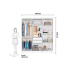 Guarda-roupa Casal 6 Portas Com Espelho Interno Giratório 180