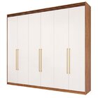 Guarda-roupa Casal 6 Portas Com Espelho Interno Giratório 235
