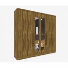 Guarda-roupa Casal 6 Portas Com Espelho Veneto Espresso Móvei