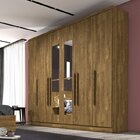 Guarda-roupa Casal 6 Portas Com Espelho Veneto Espresso Móvei