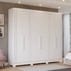 Guarda-roupa Casal 6 Portas Com Pés 234cm 100% Mdf Boston Esp