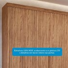 Guarda-roupa Casal 6 Portas Com Pés 234cm 100% Mdf Boston Esp