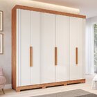 Guarda-roupa Casal 6 Portas Com Pés 234cm 100% Mdf Boston Esp