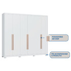 Guarda Roupa Casal 6 Portas Com Pés Brescia Móveis Castro