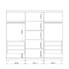 Guarda Roupa Casal 6 Portas Com Pés Brescia Móveis Castro