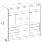 Guarda Roupa Casal 6 Portas Com Pés Brescia Móveis Castro