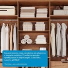 Guarda-roupa Casal 6 Portas Com Pés E Vidro Reflecta 242,5cm