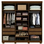 Guarda-roupa Casal 6 Portas Com Pés Imperatriz 100% Mdf Casta