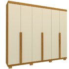 Guarda-roupa Casal 6 Portas Com Pés Imperatriz 100% Mdf Natur