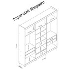 Guarda-roupa Casal 6 Portas Com Pés Imperatriz 100% Mdf Natur