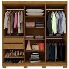 Guarda-roupa Casal 6 Portas Com Pés Império Madeirado