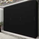 Guarda-roupa Casal 6 Portas Com Pés Innova 100% Mdf Preto Ace