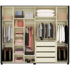 Guarda-roupa Casal 6 Portas Com Pés Innova 100% Mdf Preto Ace