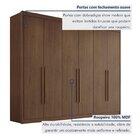 Guarda Roupa Casal 6 Portas Com Puxador De Madeiras 8 Gavetas