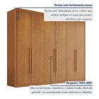 Guarda Roupa Casal 6 Portas Com Puxador De Madeiras 8 Gavetas