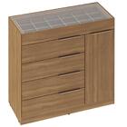 Guarda-roupa Casal 6 Portas Cômoda E Cabeceira King