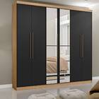 Guarda-roupa Casal 6 Portas De Abrir E 3 Gavetas Internas Mon