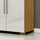 Guarda-roupa Casal 6 Portas De Abrir Sem Espelho E 2 Gavetas