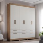 Guarda Roupa Casal 6 Portas De Bater 1 Basculante 5 Gavetas M