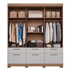 Guarda Roupa Casal 6 Portas De Bater 1 Basculante 5 Gavetas M