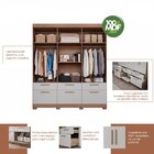 Guarda Roupa Casal 6 Portas De Bater 1 Basculante 5 Gavetas M