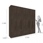 Guarda-roupa Casal 6 Portas De Bater 4 Gavetas Veneza Tcil Mó