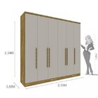 Guarda-roupa Casal 6 Portas De Bater 4 Gavetas Veneza Tcil Mó