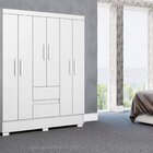 Guarda-roupa Casal 6 Portas E 02 Gavetas 3 Prateleiras 3 Cabi