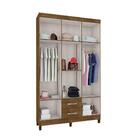 Guarda Roupa Casal 6 Portas E 2 Gavetas Cor Malbec
