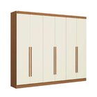 Guarda-roupa Casal 6 Portas E 3 Gavetas Bigger Prime Canela/o
