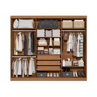 Guarda-roupa Casal 6 Portas E 3 Gavetas Bigger Prime Canela/o