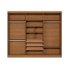 Guarda-roupa Casal 6 Portas E 3 Gavetas Bigger Prime Canela/o