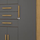 Guarda-roupa Casal 6 Portas E 3 Gavetas Imperial Nature/alasca