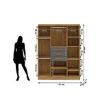 Guarda-roupa Casal 6 Portas E 3 Gavetas Imperial Nature/alasca